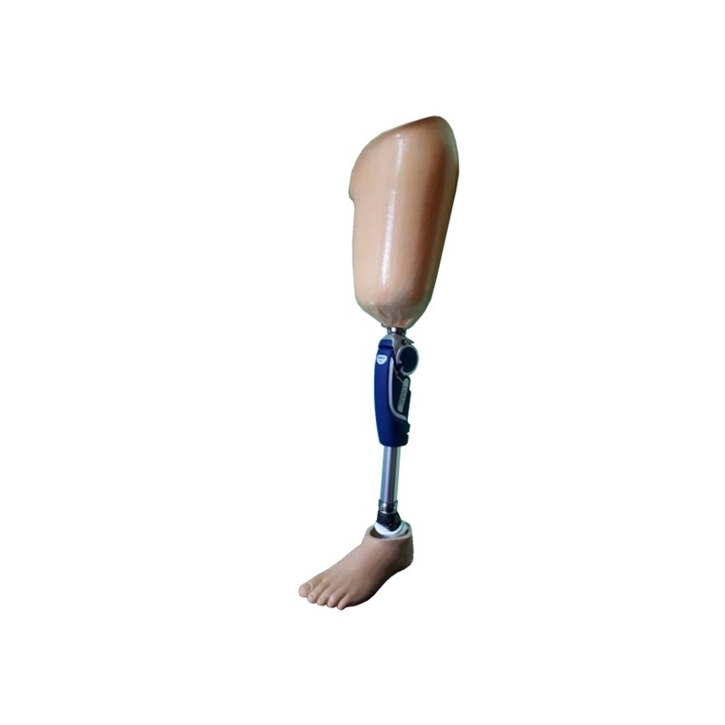 Šlaunies protezai su hidrauliniu kelio sąnariu ir aktyvia pėda
